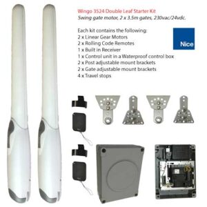 3.5m Swing Gate Motor Kit for Double Swing Gate Sets