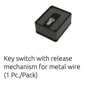 External Key Release to override the motor locks